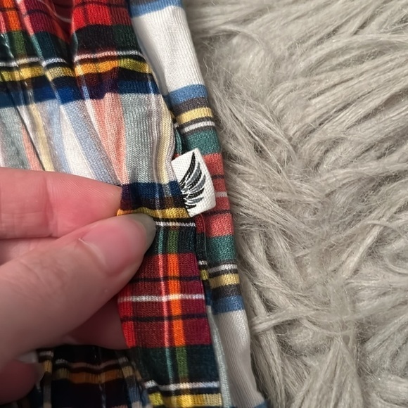 Free Birdees Double Zip Winter Holiday Plaid Onesie - Picture 6 of 7